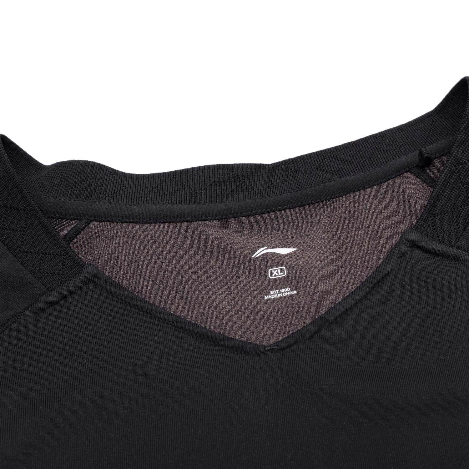 李宁正品羽毛球系列男女同款速干凉爽V领比赛运动短袖T恤AAYV019,淘宝优惠券,粉丝福利购,淘宝优惠卷