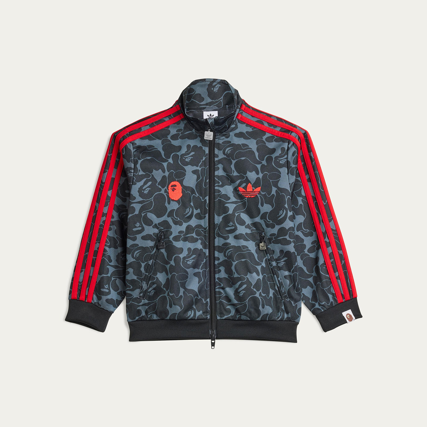 Adidas/阿迪达斯正品三叶草小童日常运动刺绣耐穿立领套装JN7121,淘宝优惠券,粉丝福利购,淘宝优惠卷