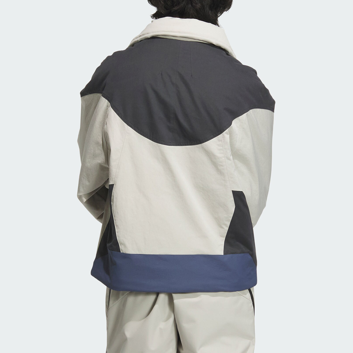 Adidas/阿迪达斯正品新款男士拼接户外保暖高领棉服JM6144 - 图1