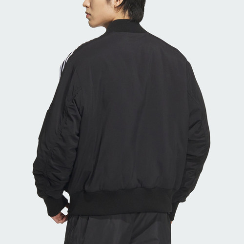 Adidas/阿迪达斯正品三叶草男士宽松三条纹休闲外套JD3743 - 图1