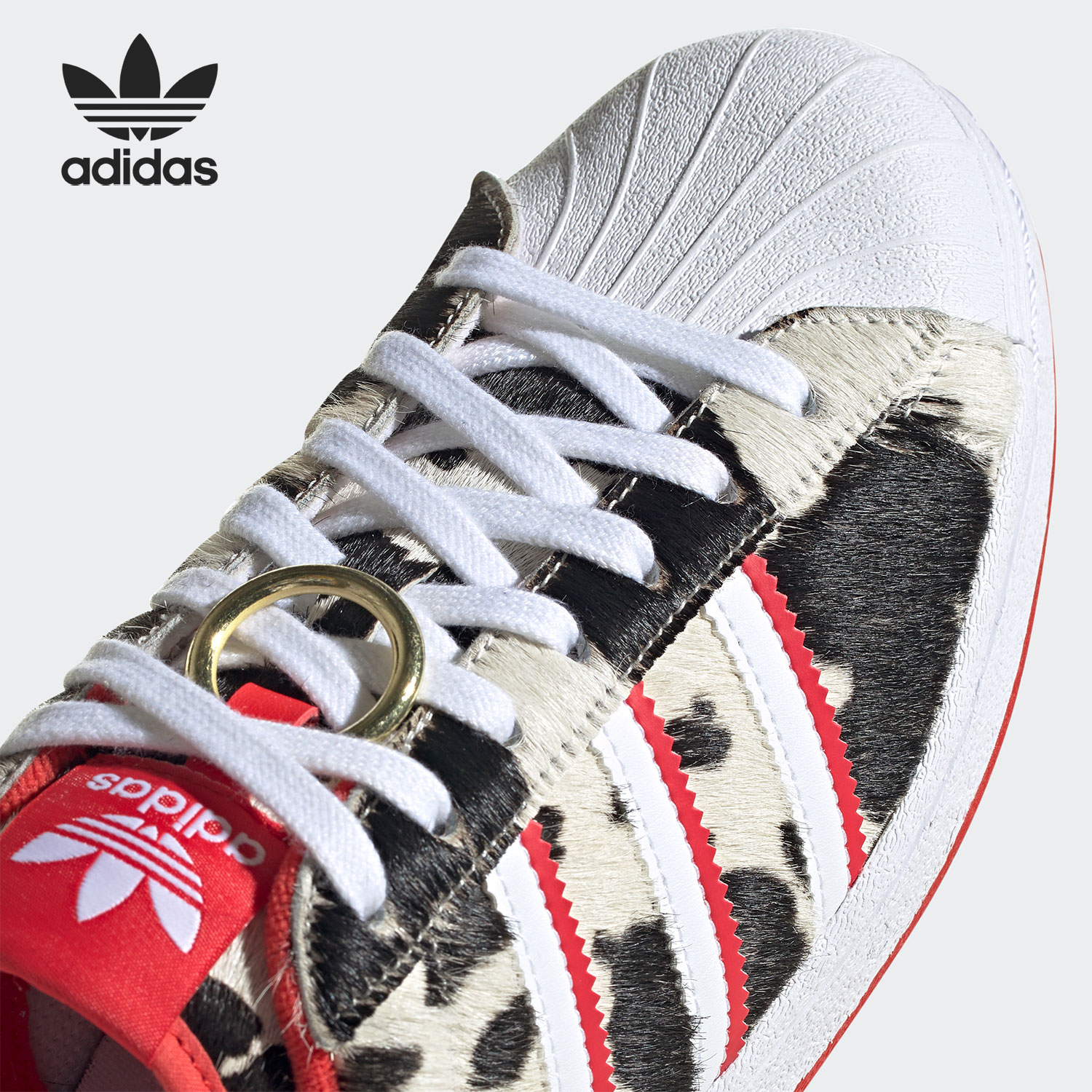 Adidas/阿迪达斯正品三叶草CNY新年款男女动物印花经典板鞋FY8798 - 图2