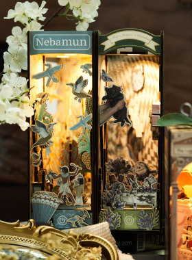 大英博物馆手工DIY书端灯桌面装饰品大气台灯家庭学习生日礼物