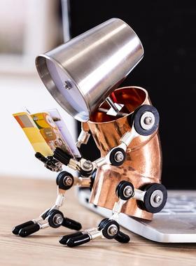 男友生日礼物教师节创意工业风桌面摆件赛博蒸汽朋克工业风小夜灯