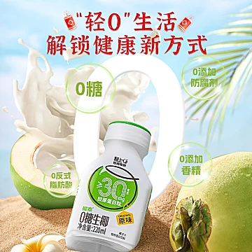 【轻上】0糖进口生椰椰汁220ml*10瓶[10元优惠券]-寻折猪