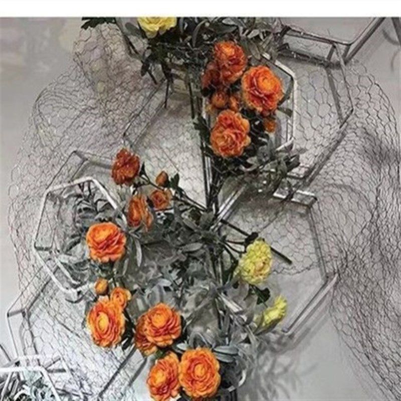 速发婚庆道具舞台悬吊式天花板装饰六角铁东篱花艺插花布置勾花网,淘宝优惠券,粉丝福利购,淘宝优惠卷