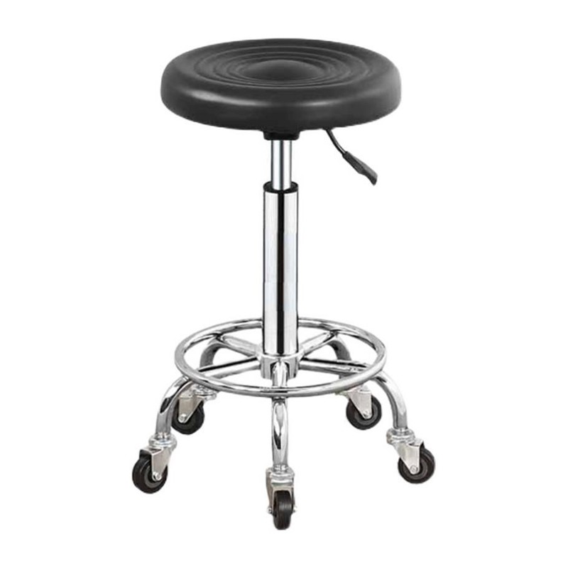 酒吧凳大工凳升降旋转滑轮椅子发廊家用凳子电脑椅加高美容凳圆凳 - 图2