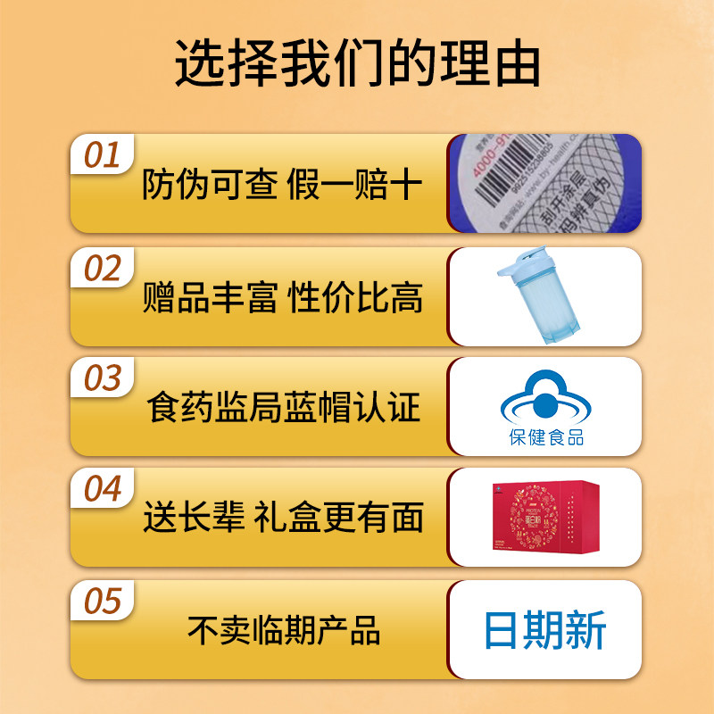 汤臣倍健蛋白质粉中老年女营养粉增强免疫力官方旗舰正品补充营养