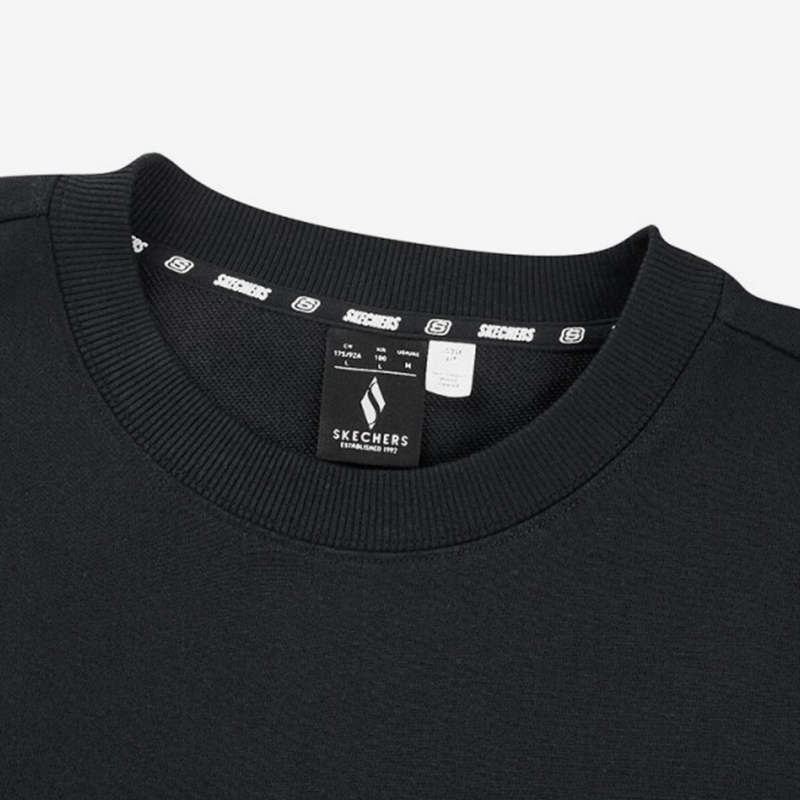 Skechers/斯凯奇正品情侣男女同款运动休闲圆领宽松美式卫衣 - 图2