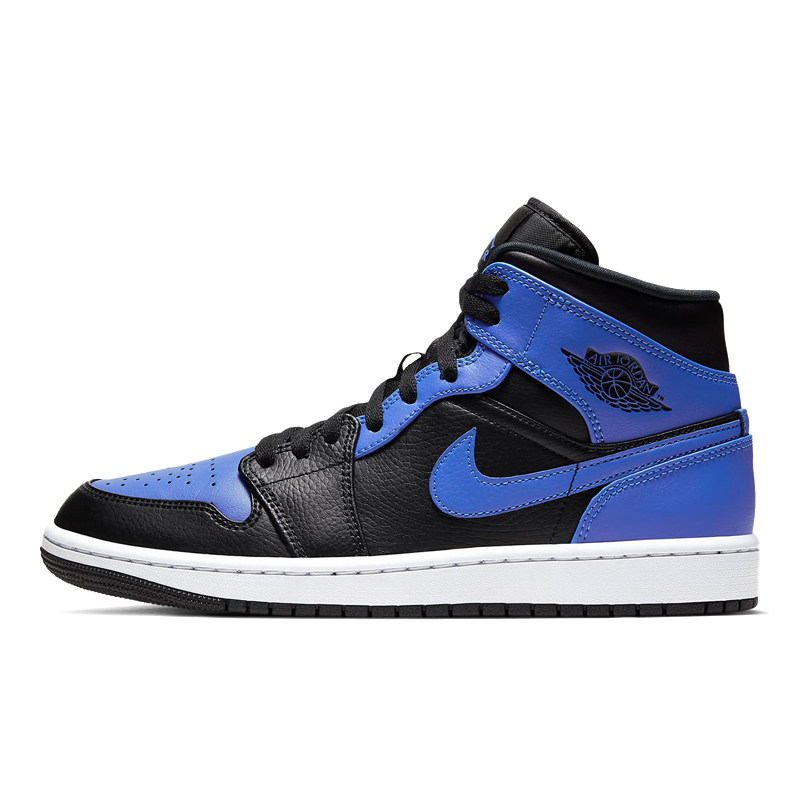 Nike/耐克正品 AIR JORDAN 1 MID AJ1 男子经典板鞋 554724-077,淘宝优惠券,粉丝福利购,淘宝优惠卷
