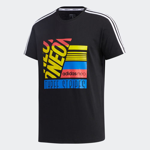 Adidas/阿迪达斯正品当季neo M BRLV TEE 1男运动短袖T恤GK1516 - 图0
