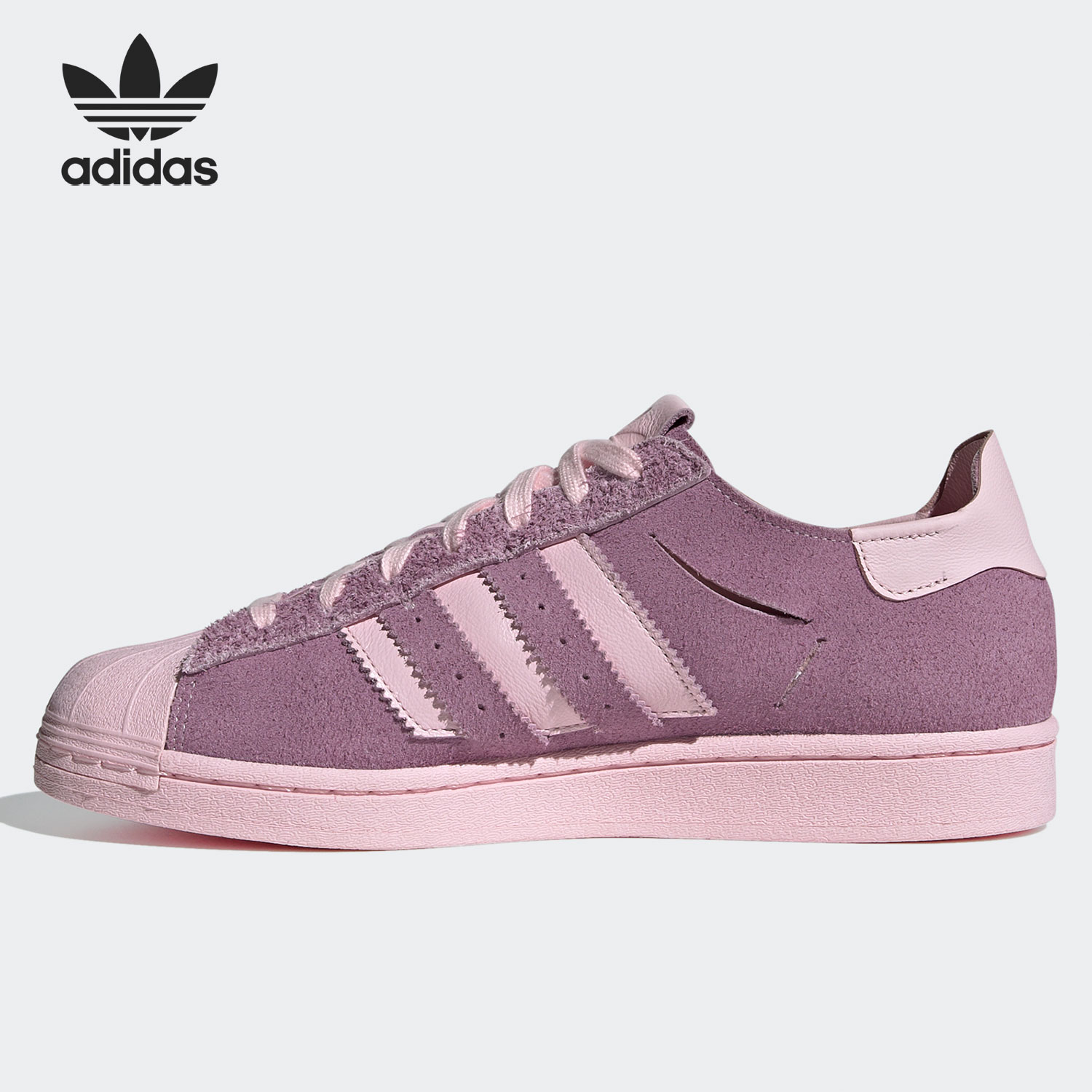 Adidas/阿迪达斯正品三叶草SUPERSTAR男女经典贝壳头鞋 FZ0996 - 图0