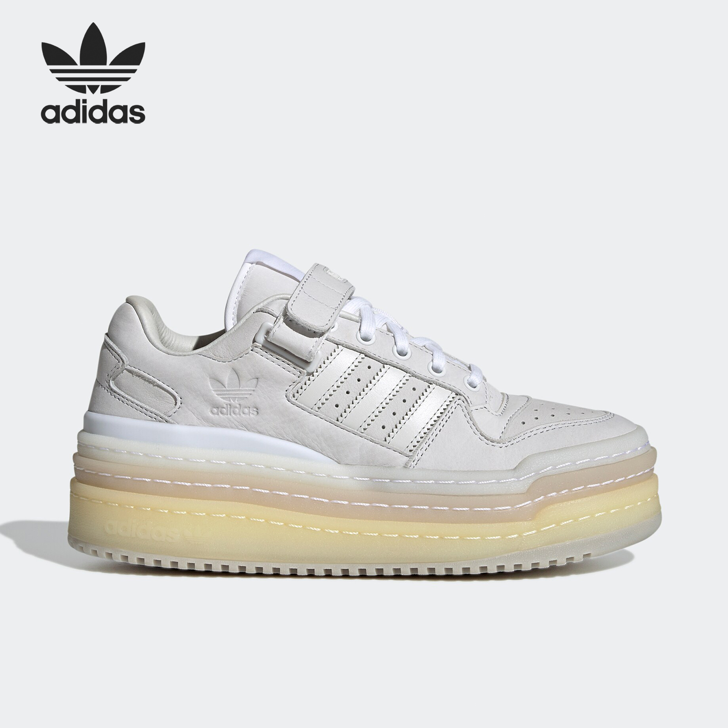 Adidas/阿迪达斯正品三叶草男女厚底耐磨运动休闲板鞋GZ8644 - 图0