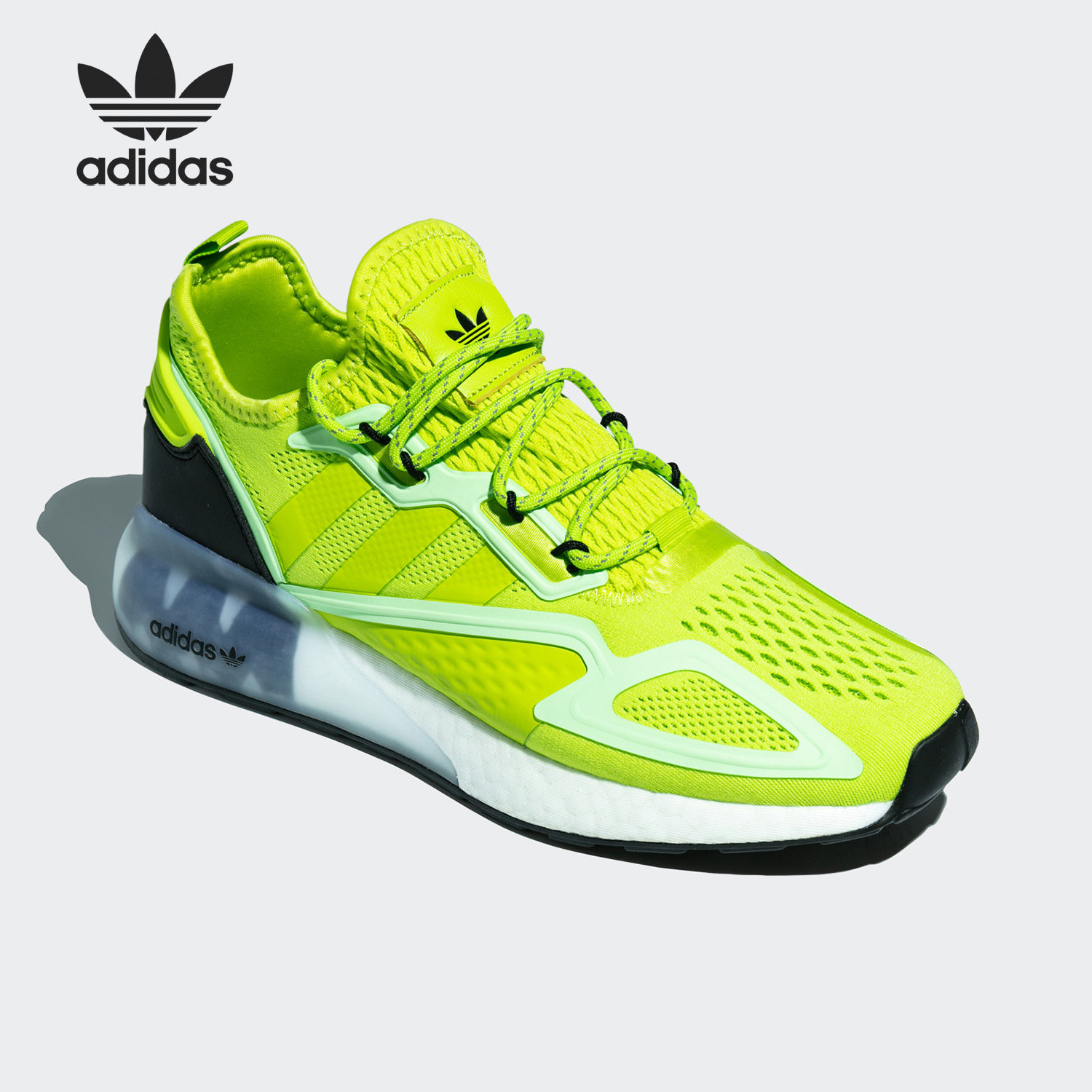 Adidas/阿迪达斯正品三叶草 ZX 2K BOOST 夜光男女运动鞋FZ4035,淘宝优惠券,粉丝福利购,淘宝优惠卷