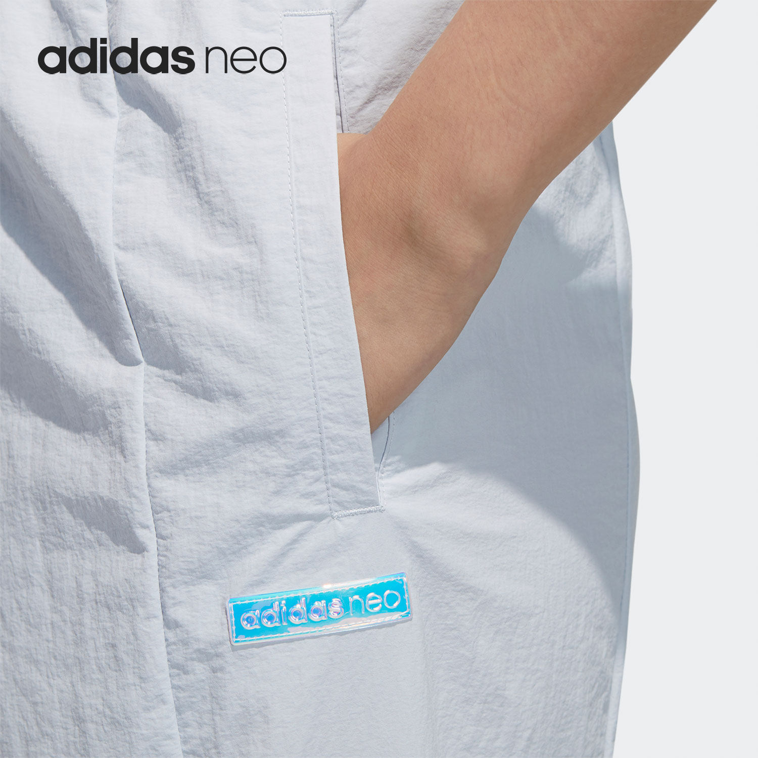 Adidas/阿迪达斯正品年新款女子束脚防风休闲运动长裤 GP5462 - 图1