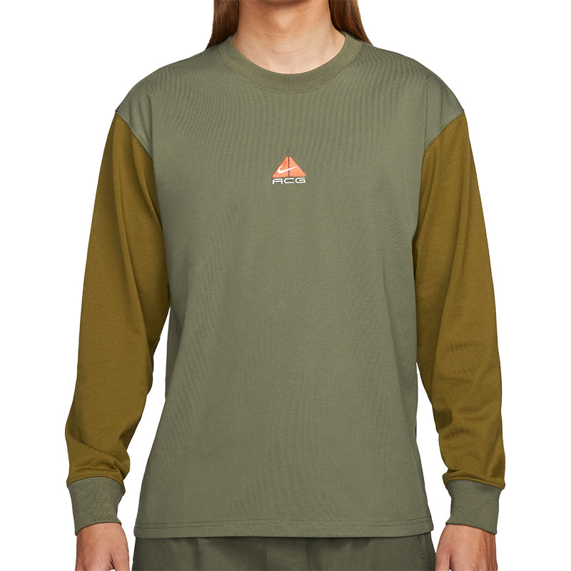 Nike/耐克官方正品男士常规圆领套头拼色休闲长袖T恤DO9682-222 - 图3