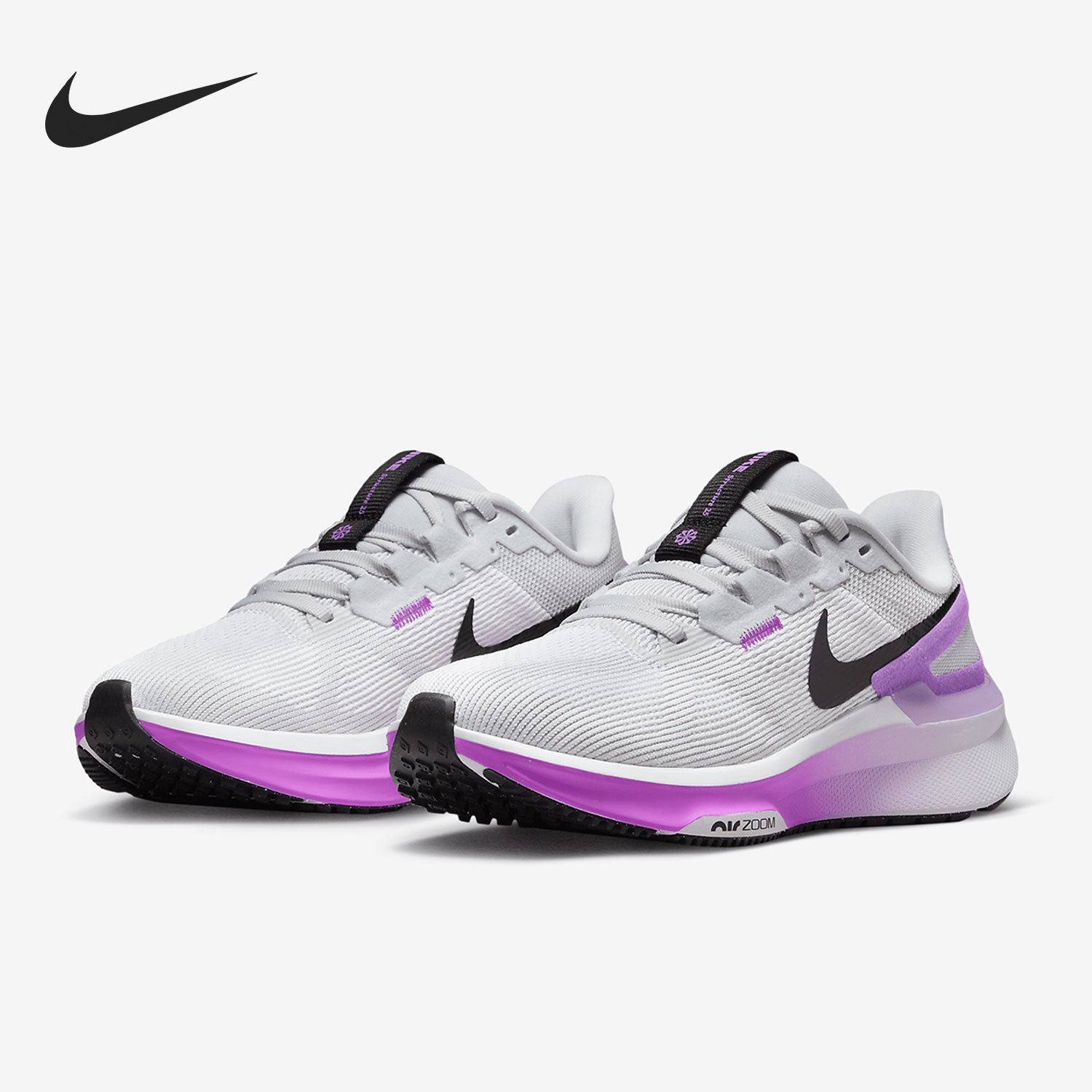 Nike/耐克正品AIR ZOOM STRUCTURE 25女士跑步鞋DJ7884-100 - 图0