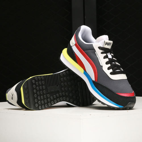 Puma/彪马正品 City Rider 男女低帮复古运动鞋 382044-03 - 图0