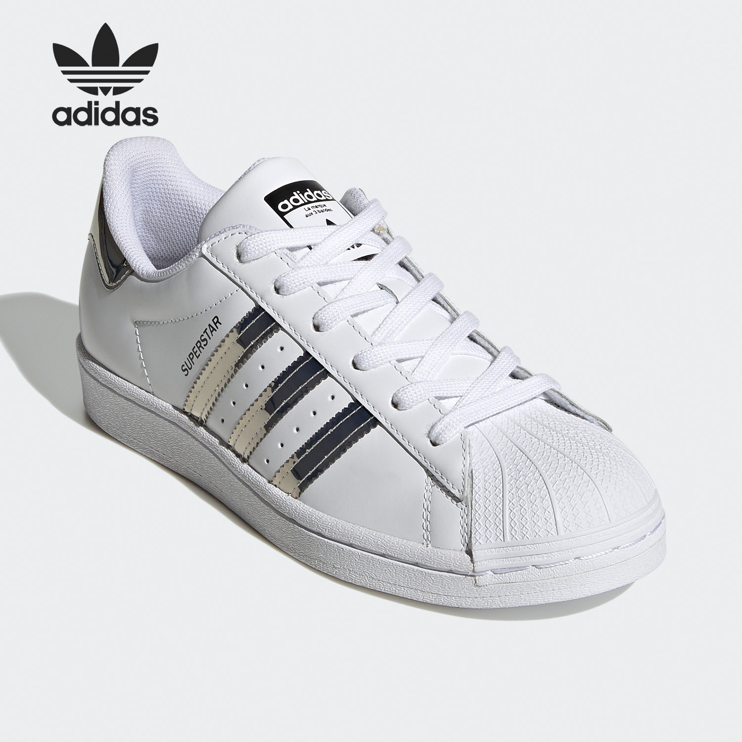 Adidas/阿迪达斯正品三叶草 SUPERSTAR W女子经典运动鞋 FW3915 - 图1