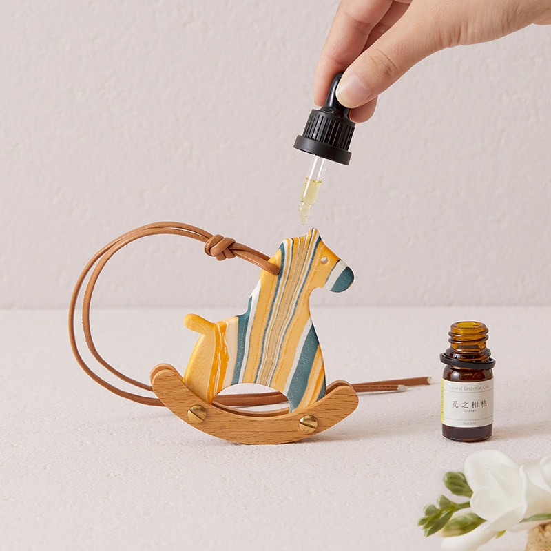 小木马香薰拓香石马年礼物陶瓷摆件无火家居玄关入户新年生日礼盒,淘宝优惠券,粉丝福利购,淘宝优惠卷