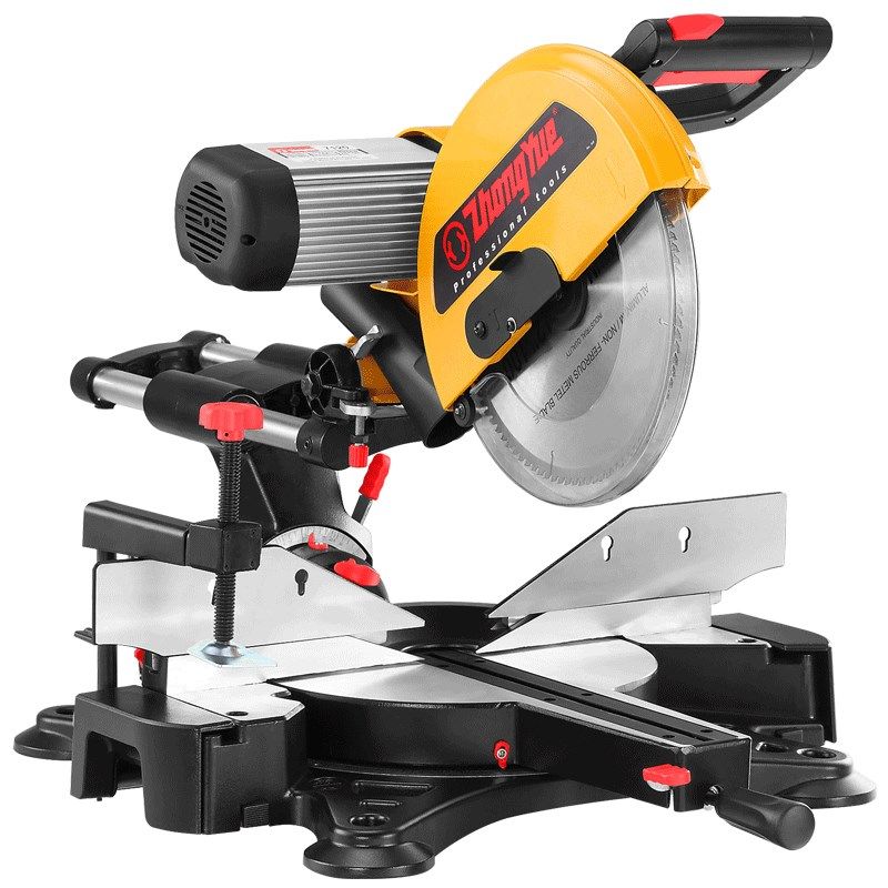 中粤7120感h应电机12寸无刷静音拉杆式斜切锯式锯铝机切割机铝合,淘宝优惠券,粉丝福利购,淘宝优惠卷