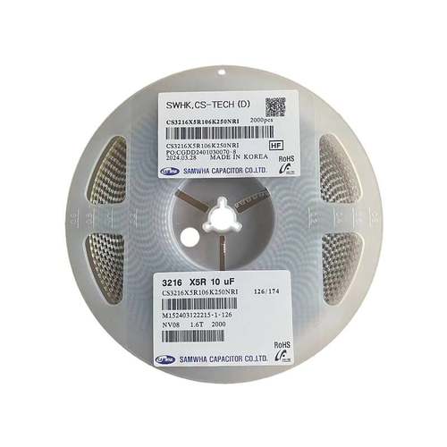 CS3216X5R106M250NRI 三和贴片电容 3216 1206 10UF 106K 25V X7R - 图2