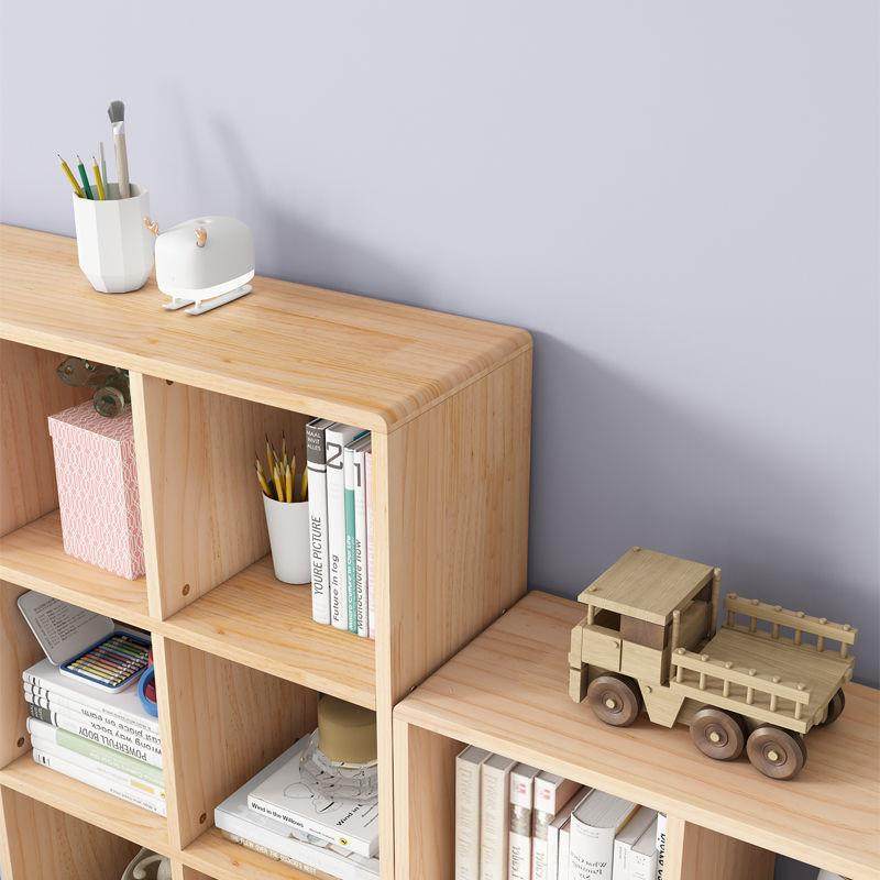 QSR童实木由组合格子柜简玩具自儿书架松易木书柜储物收纳小柜子,淘宝优惠券,粉丝福利购,淘宝优惠卷
