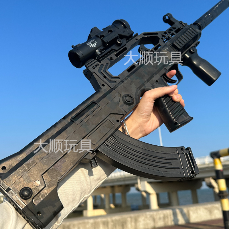 手自一体QBZ-95式突击步水晶玩具儿童男孩仿真电动连发软弹专用枪 - 图3