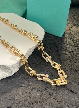 HardWear谢霆锋同款渐变链环项链