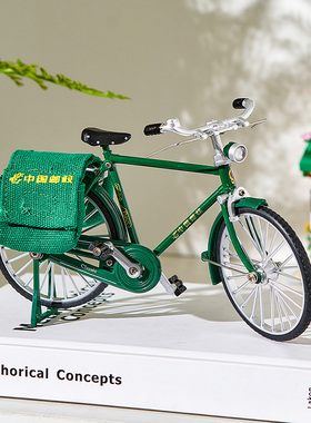 二八大杠自行车模型摆件家居饰品A玄关客厅电视柜酒柜摆设复古怀