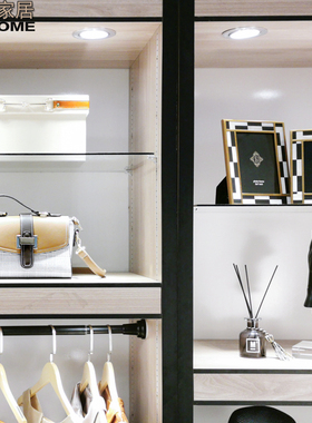 样板房衣柜衣帽间饰品陈列设男女皮鞋带包西装收S纳盒软装道具摆