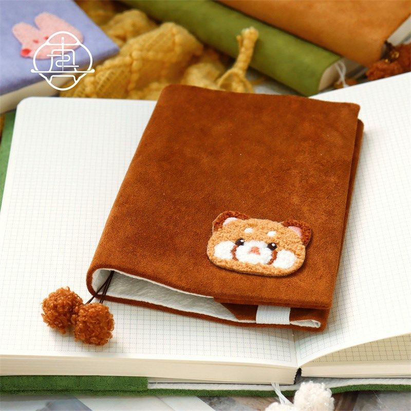 真我 绒绒小动物 可爱刺绣手工手账手帐本书衣A5RA6记事本笔记日,淘宝优惠券,粉丝福利购,淘宝优惠卷