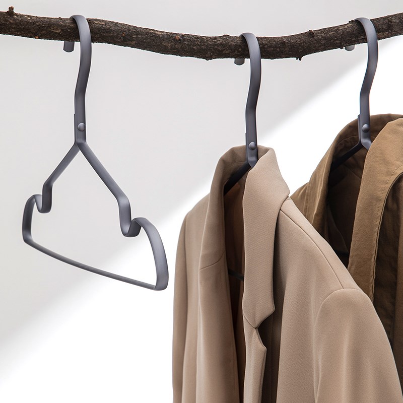 太空铝合金衣架加粗加厚实心挂衣A家用衣撑无痕防滑轻奢高级晾衣 - 图2