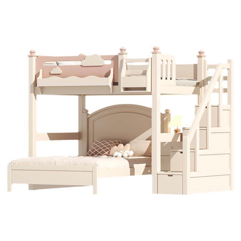 全实木高架床单上层带书桌下空交错式儿童上下铺双层床两层上下床,淘宝优惠券,粉丝福利购,淘宝优惠卷