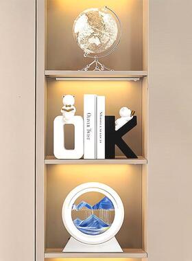 创意OK书挡摆件轻奢高档酒柜客厅玄关书柜桌面书立架假书家居装饰