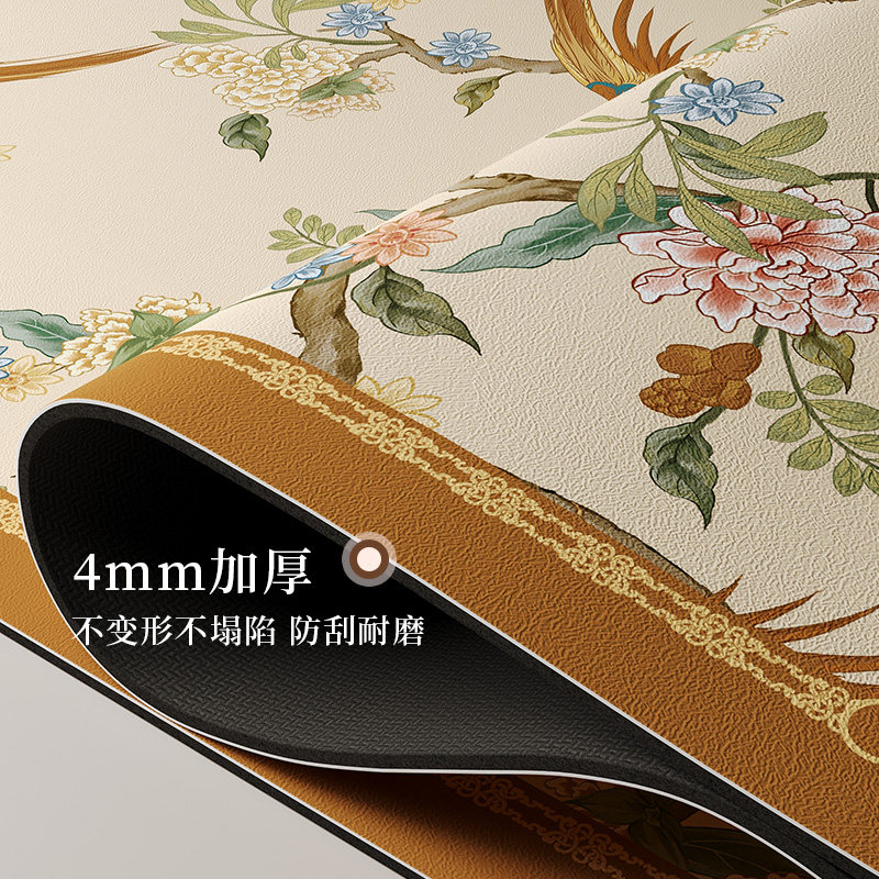 厨房专用防脏地垫防水防油免清洗脚垫免洗防滑吸水吸油地毯花鸟,淘宝优惠券,粉丝福利购,淘宝优惠卷