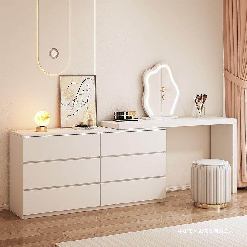 Jmo化卧室简约梳妆台柜一HAV体梳妆柜床小户型轻奢尾柜可伸缩斗妆,淘宝优惠券,粉丝福利购,淘宝优惠卷