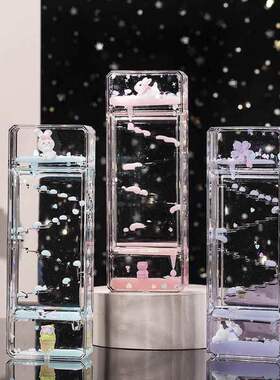 液体流沙沙漏摆件阶梯油漏滴漏玩具流体创意解压滑梯计时器儿童