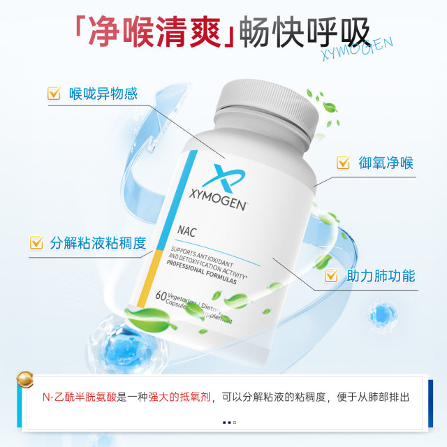 XYMOGEN Acetyl Cysteine Capsules