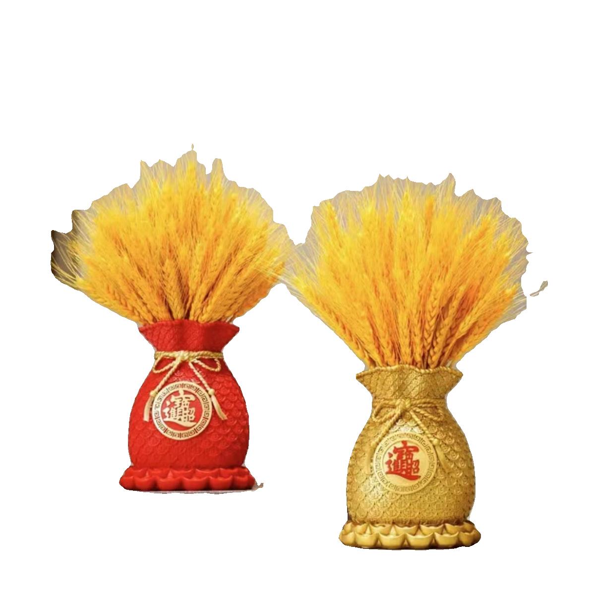 乔迁之喜福袋麦穗大麦开业送礼客厅玄关电视柜酒柜家居摆件寓意好 - 图3