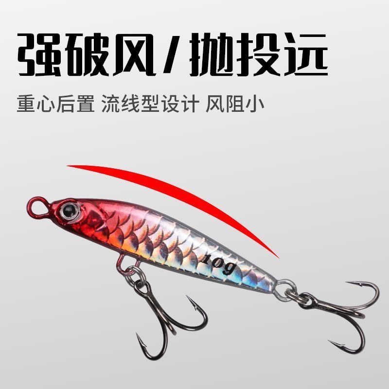 新款铁板路亚饵鱼鳞纹一飘加强钩远投飘落型翘嘴鲈鱼鳜鱼亮片假饵,淘宝优惠券,粉丝福利购,淘宝优惠卷