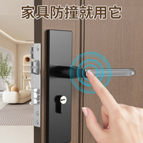 Transparent Door Handle Blocker Anticollision Mat door wall Wall Sticker Door Stopper Thickened Silent Door Suction Silicone Cushion Anti-Touch