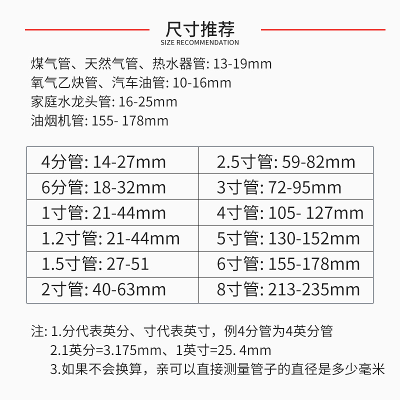 304不锈钢卡箍喉箍抱箍管夹卡扣管箍水管煤气管紧箍固定夹箍圈