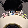 Electric car decorations healing doll car decorations