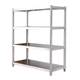 Four-layer stainless steel storage rack floor-standing multi-layer warehouse storage shelf kitchen microwave oven thick rack