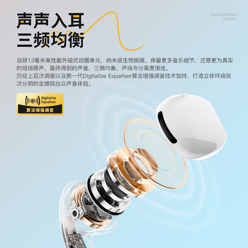 戴灵T5蓝牙耳机无线半入耳式舒适无感佩戴长续航多功能音乐专用 - 图0