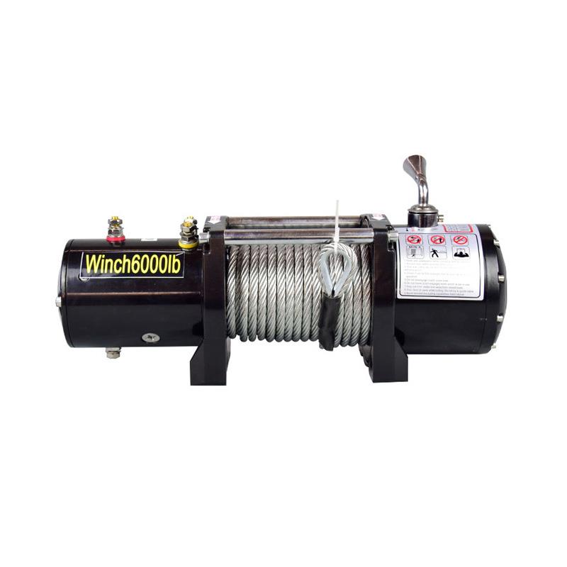 电动绞盘电动卷扬机12v24v车载小吊机小型越野车车载自救牵引绞盘 - 图3