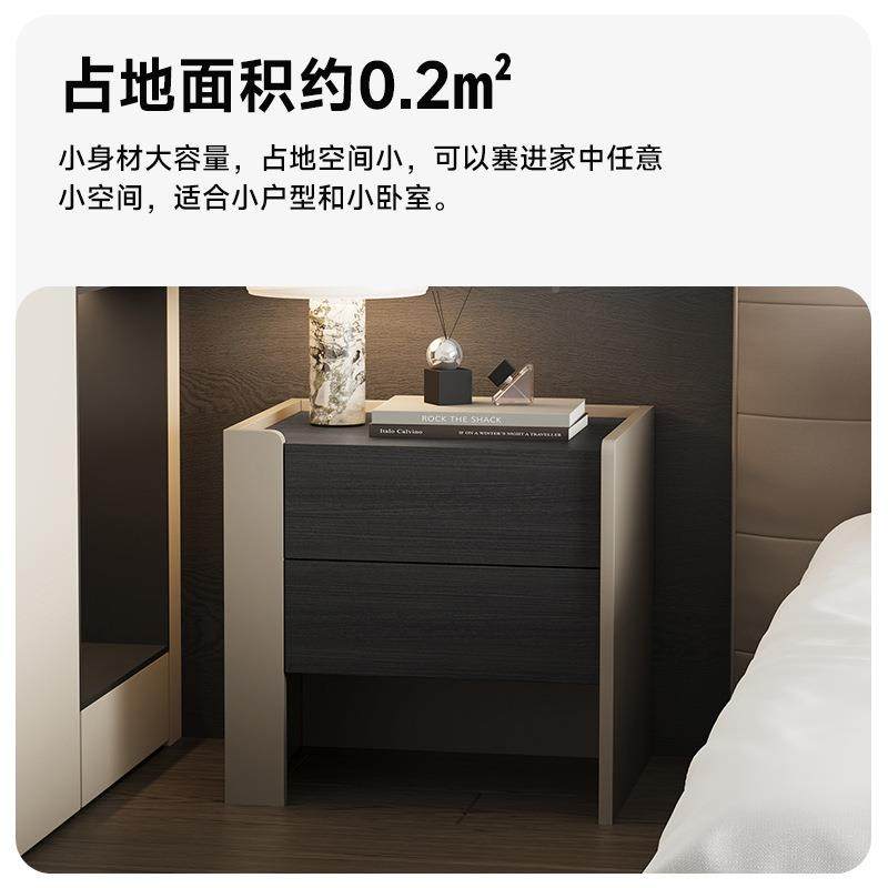 K033集物所制实床头木柜X简约现代室收纳柜PHM家用轻奢床边小卧众,淘宝优惠券,粉丝福利购,淘宝优惠卷