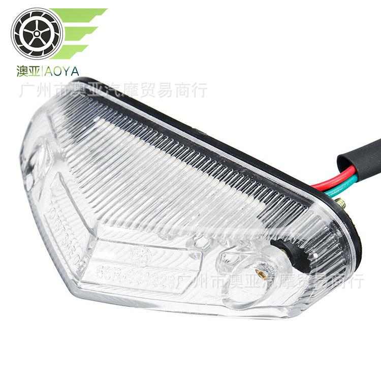 轻骑摩托车刹车行车灯 LED尾灯 高亮刹车灯 后滑板车尾灯 三角 - 图3