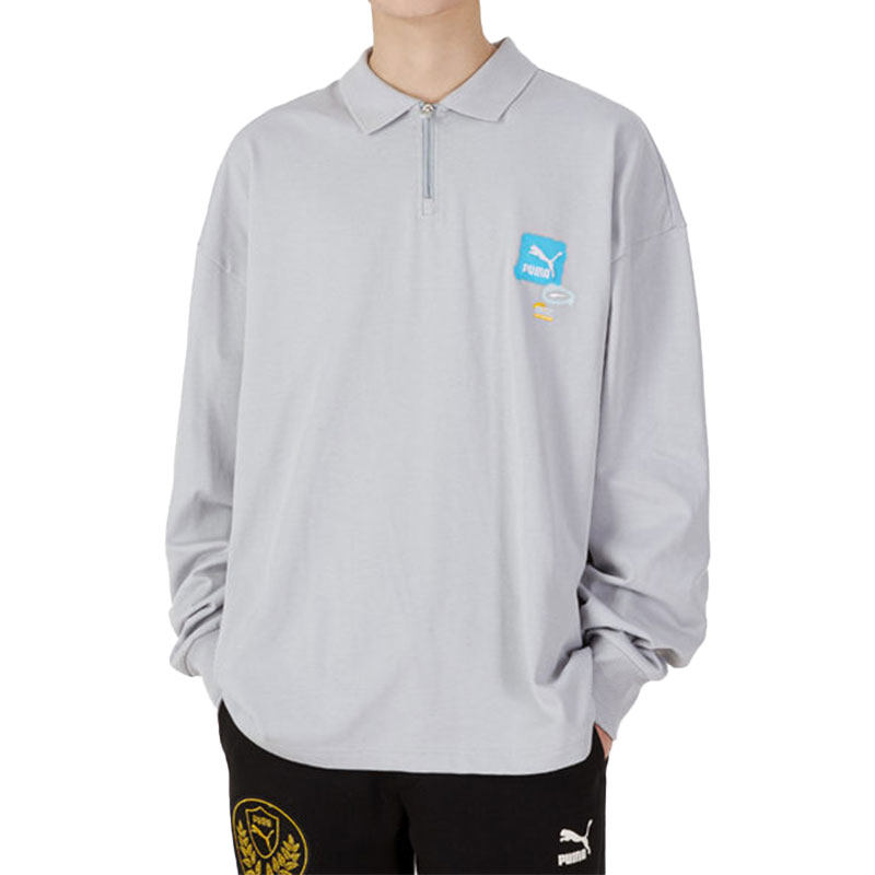 Puma/彪马正品当季新款男子休闲翻领长袖POLO衫 536075-19,淘宝优惠券,粉丝福利购,淘宝优惠卷