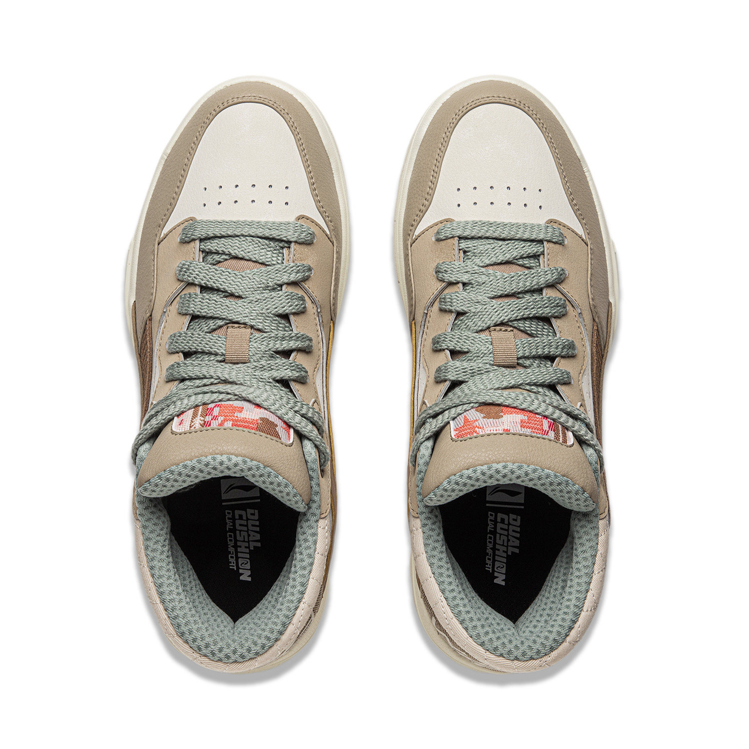 李宁正品惟吾 MID男子舒适软弹厚底耐磨中帮经典休闲鞋AGCU155,淘宝优惠券,粉丝福利购,淘宝优惠卷